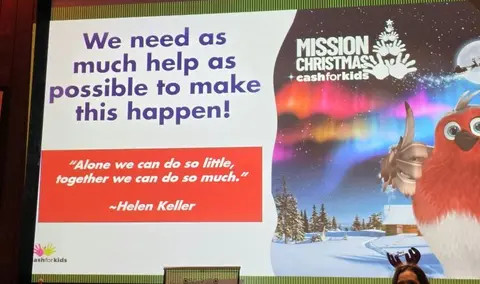 I Missed the Cash for Kids Mission Christmas Launch, but Tim Flew the Flag
