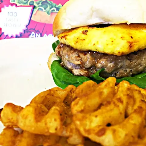 How to make a Hawaiian Burger with Teriyaki Dressing