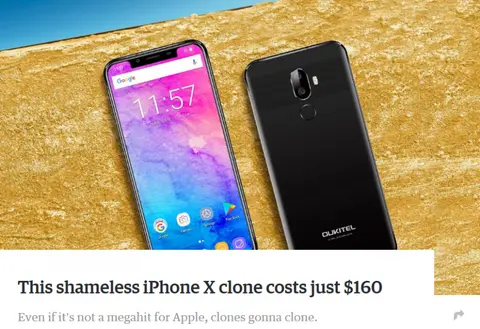 My Hands on Review of the Oukitel U18 Face ID iPhone X Clone